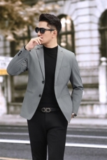 新款男士小西装青年修身秋季休闲西服2382P165，男装西服套装，电商D225-1
