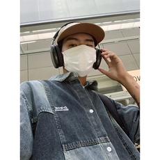 青春流行男夹克文艺潮外套牛仔衬衫短袖外套J1011P52，男装夹克，星座1116-2