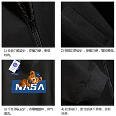 KS21247-P38连帽开衫卫衣男运动外套大码班服砖墙，男装卫衣，电商A040A