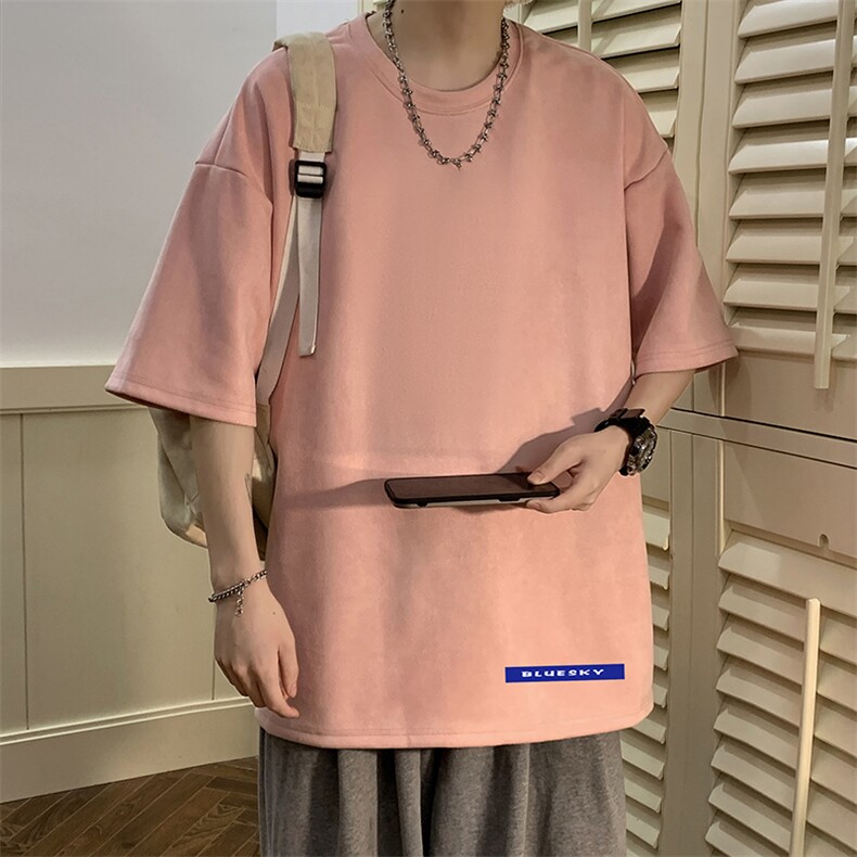 麂皮绒短袖t恤男大码半袖男JD82202-P25,男装T恤,电商A040