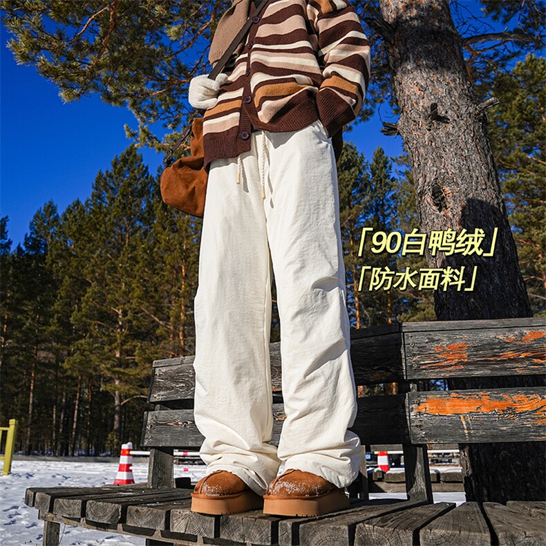K70096YR（羽绒裤）-S-2XL-P112-X188-成分：100聚酯纤维-雪景图片