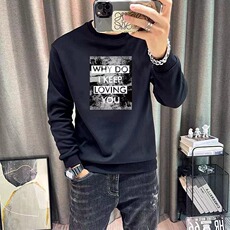秋冬华棉卫衣男女圆领宽松范学生情侣款韩版ins重磅潮流上衣，男装卫衣，星座506A