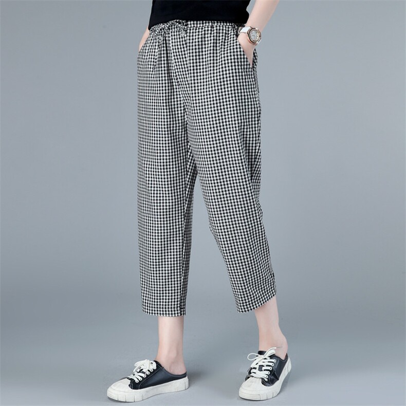 裤子2021年夏季简约收腰简约纯色潮流舒适通勤,女装休闲裤,奕阳依阁