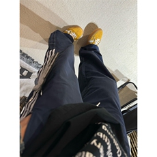 【有货】三条杠条纹织带裤子夏季直筒宽松速干运动裤K22LL-特P40，女装休闲裤，星座1007（原301D）