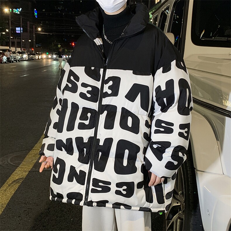 2023男冬季新款保暖棉衣防风撞色宽松加厚大码棉服外套33351P105,男装棉衣,电商A086