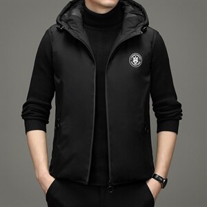 马甲男冬季外套外穿坎肩立领无袖男士棉服马夹秋冬背心ZG2820-P90图片