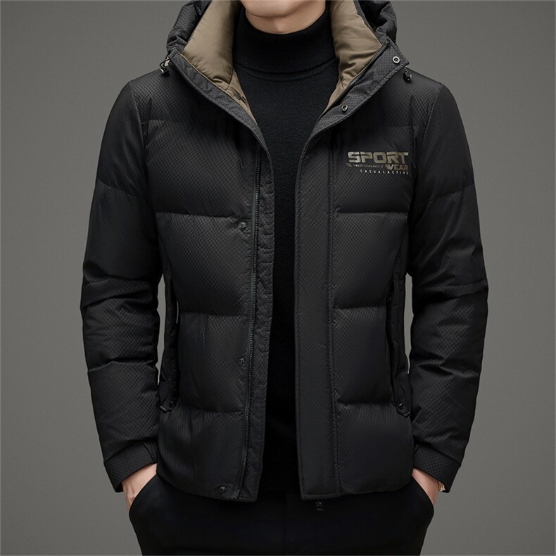 DAJ83023钱塘2020-2冬季新款百搭时尚休闲中年男士羽绒服P263,男装羽绒服,钱塘207-2