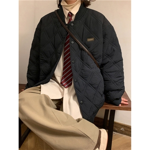 2023冬季新款菱形格夹克长袖潮流百搭潮气质外穿男服 W6478-P65图片