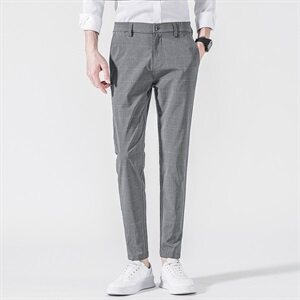男士休闲裤修身九分男裤秋季薄款裤韩版长裤小脚西裤男Z1913,男装西裤,星座509