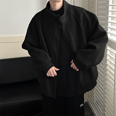 秋冬现货新款呢料外套男立领休闲呢子夹克A351-AJ2519-P115控168，男装夹克，电商A351