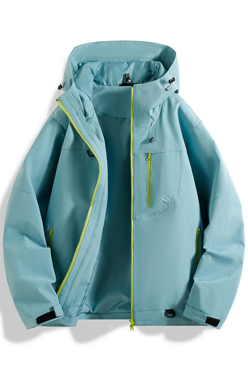新款男女高品质户外登山服青少年学生冲锋衣夹克外套JK6633-P48,男装夹克,电商B306