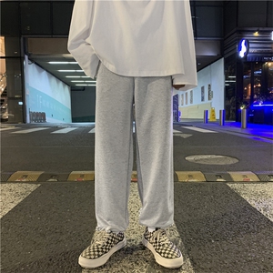 夏季2021束脚裤男港风宽松潮流纯色休闲长裤潮流工装裤K1356-P28