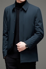 2024秋冬可拆卸内胆羽绒服中老年翻领羽绒外套，男装羽绒服，钱塘6003A(原)4033A