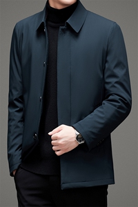 2024秋冬可拆卸内胆羽绒服中老年翻领羽绒外套图片