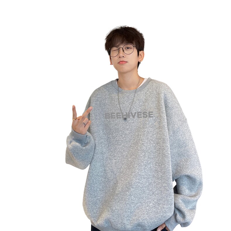 ！圆领卫衣男装港风长袖t恤男外套男WY504-特P23,男装卫衣,电商B371
