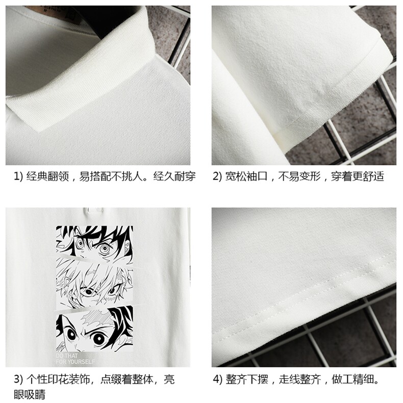 PL57176-P35翻领短袖polo衫男大码胖子半袖t恤男有领保罗衫网格,男装Polo衫,电商A040A