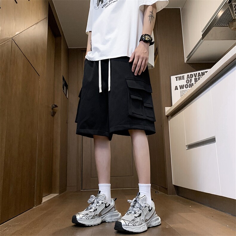 2025夏季复古日系工装短裤男休闲直筒男裤24XD23023特批35,男装休闲裤,电商A042