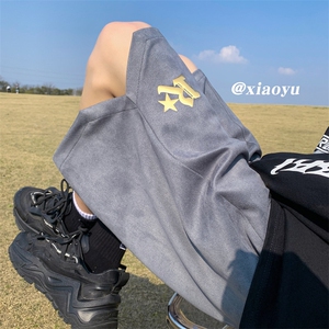 XZ616 夏季新款麂皮绒发泡R星休闲短裤五分裤 TY817 P45控55图片
