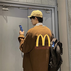 特P25控48秋冬新款男士圆领卫衣宽松休闲日常百搭上衣WQ24376，男装卫衣，电商B370