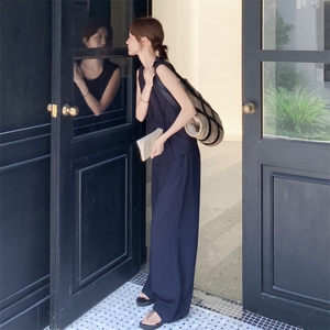 现货210-3273-P165-K218新款法式宽松马甲上衣配阔腿裤2025年夏季图片