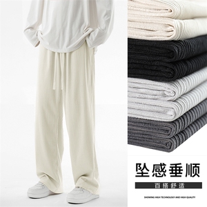 宽松直筒长裤灯芯绒长裤拖地裤高级感时尚垂顺  1008特批35图片