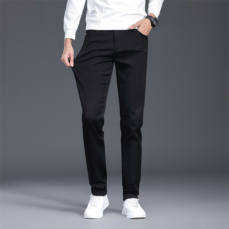 CD5811钱塘2020-2秋季新款男士弹力牛仔裤纯色休闲长裤货稳P105图片