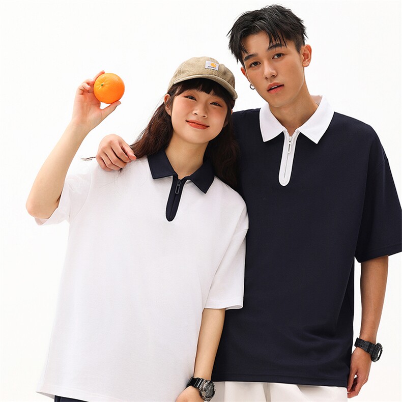 40支双纱珠地240克8色S-3XL65%棉35聚酯纤维男女款T恤衬衫,男装T恤,星座301D-4(原星座1004-4）