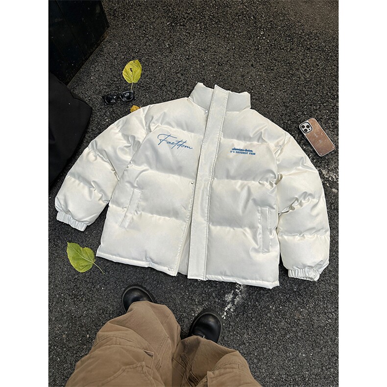 日系冬季面包棉服外套PU皮加厚防寒保暖休闲立领棉衣HY685TP85,男装棉衣,电商A102B