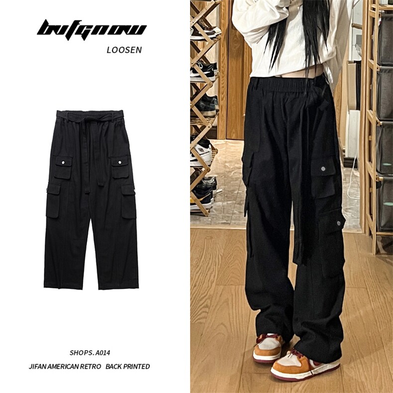 港风抖音品质休闲裤工装裤直筒裤长裤A014-DY2165-P65控88,男装工装外套,电商A014