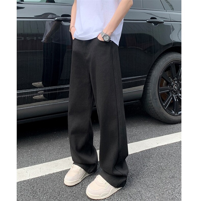 春秋美式高级感通勤垂坠男女复古宽松阔腿牛仔裤长裤男NZC002,男装牛仔裤,星座516A