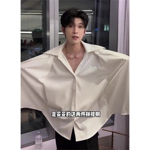 网络图现货衬衫新款真二件长袖衬衣RC6-P58图片