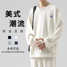 美式高街潮牌圆领卫衣舒适垂顺TW892-特批53，男装卫衣，星座718
