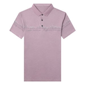 夏季新款男士翻领短袖t恤中年有领男装上衣服休闲POLO衫图片