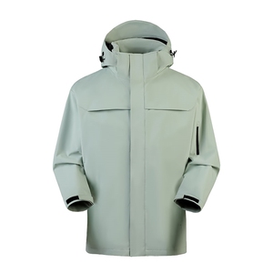 新款男女高品质户外登山服青少年学生冲锋衣夹克外套HS6606图片