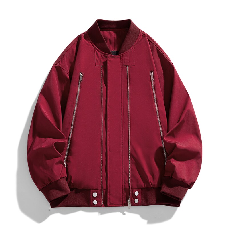 棒球领宽松夹克男DSA157B-J220-P60,男装夹克,电商A157B