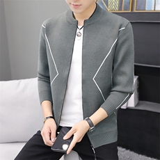 款7603男士秋装针织开衫男薄款针织衫线衣韩版休闲外套男潮，男装针织衫/毛衣，电商D310（原电商305）