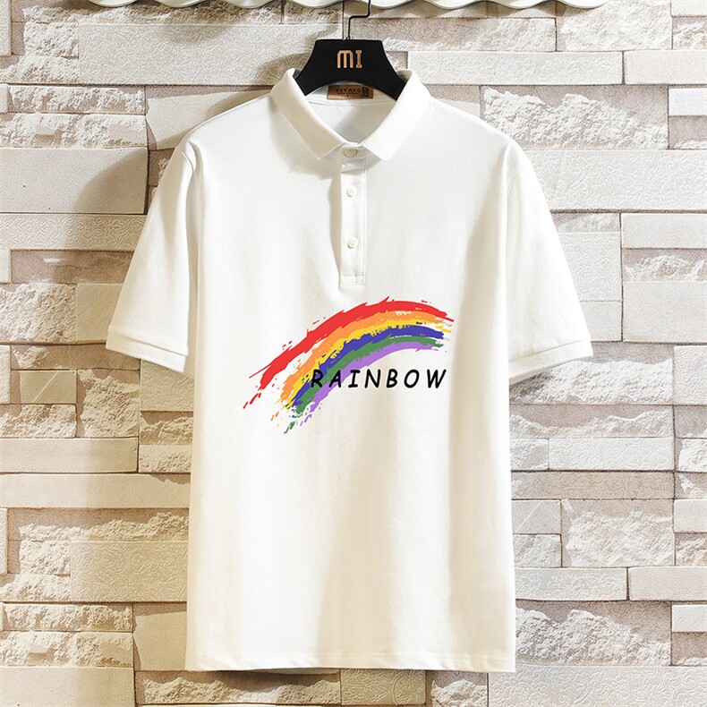 PL57064-P35 翻领短袖polo衫男大码胖子半袖t恤男有领保罗衫图片