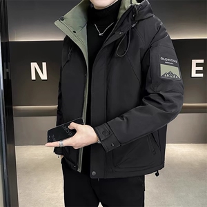 连帽重工机能潮流羽绒服525-P195，男装羽绒服，星座703-1