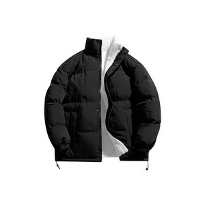 立领羊羔绒棉衣加绒加厚保暖面包服外套男女纯色棉袄M066-特价P56图片