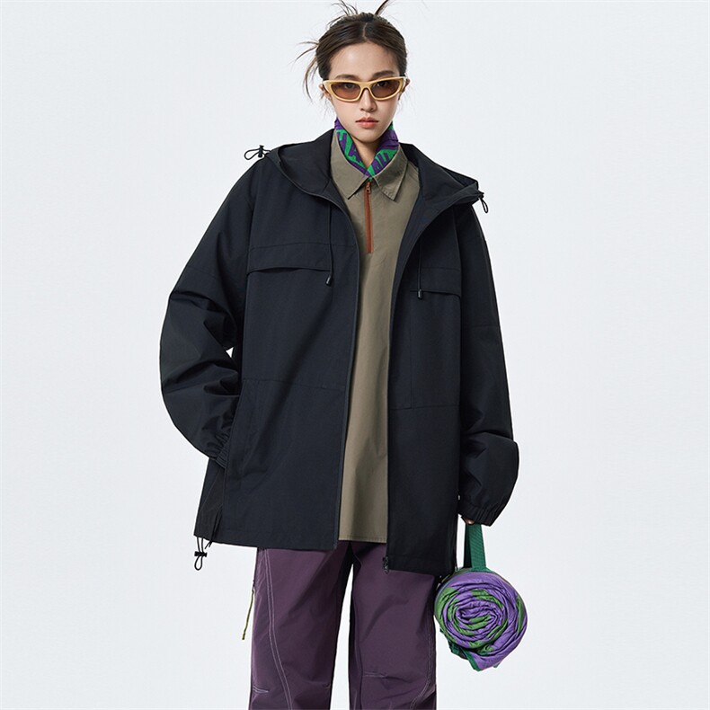 秋季新款现货连帽夹克男冲锋衣上衣外套DSA157B-JK7982-特P66,男装夹克,电商A157B