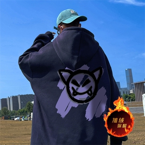 500克重磅秋冬美式加绒加厚卫衣外套 DL1526常规特P35绒特P40图片