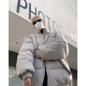 美式休闲加厚棉衣棒球服男冬季宽松立领M8204-P105图片