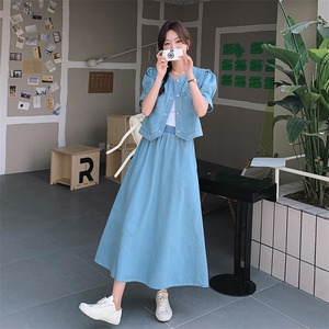 大量现货 夏季牛仔两件套裙 2C159-2313-P145-控208图片