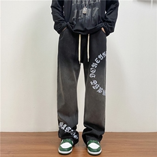 k792-p55-控78M-5XL现货炫彩得物高阶港风ns宽松牛仔裤，男装牛仔裤，星座116