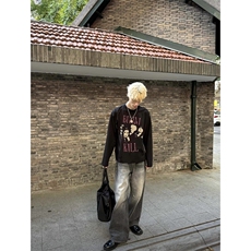 欧美男头印花长袖T恤衫D328-CX7705-P29，男装T恤，电商D328