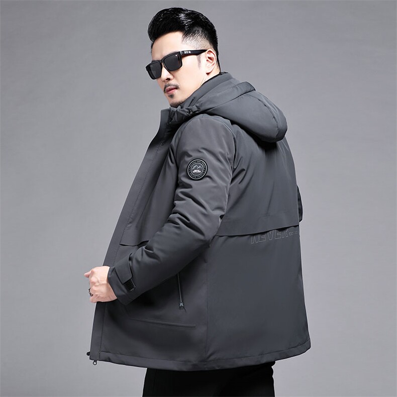 B2289钱塘2020-3鹅绒羽绒服内胆帽子可脱卸精品商务西装P320,男装羽绒服,钱塘207-3