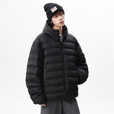 90白鸭绒轻薄保暖连帽大码排骨羽绒服男女同款M-5XL225-2-Y215，男装羽绒服，星座225-2