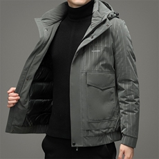男士外套冬季新款潮流短款休闲时尚百搭保暖羽绒服JZ2266-P225，男装羽绒服，星座1105-3