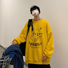 S6078-P28加绒款-P33秋季圆领卫衣男大码韩版宽松长袖外套，男装卫衣，电商A040