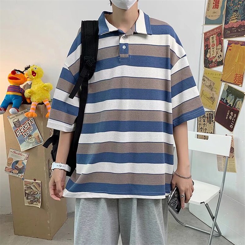 65%纯棉五分袖翻领T恤TP02P32,男装T恤,星座1116-2